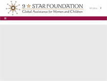 Tablet Screenshot of 9starfoundation.org